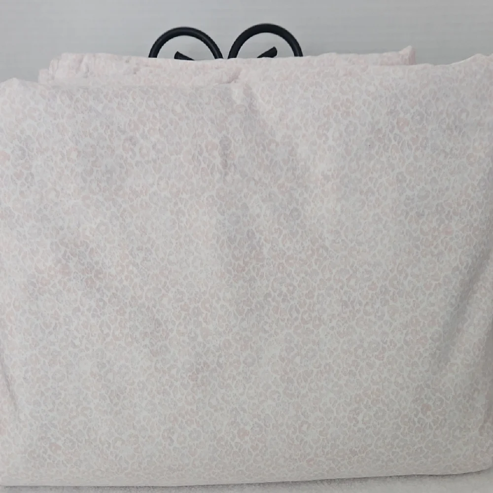 Charter Club Pink White Leopard Cotton King Duvet Cover